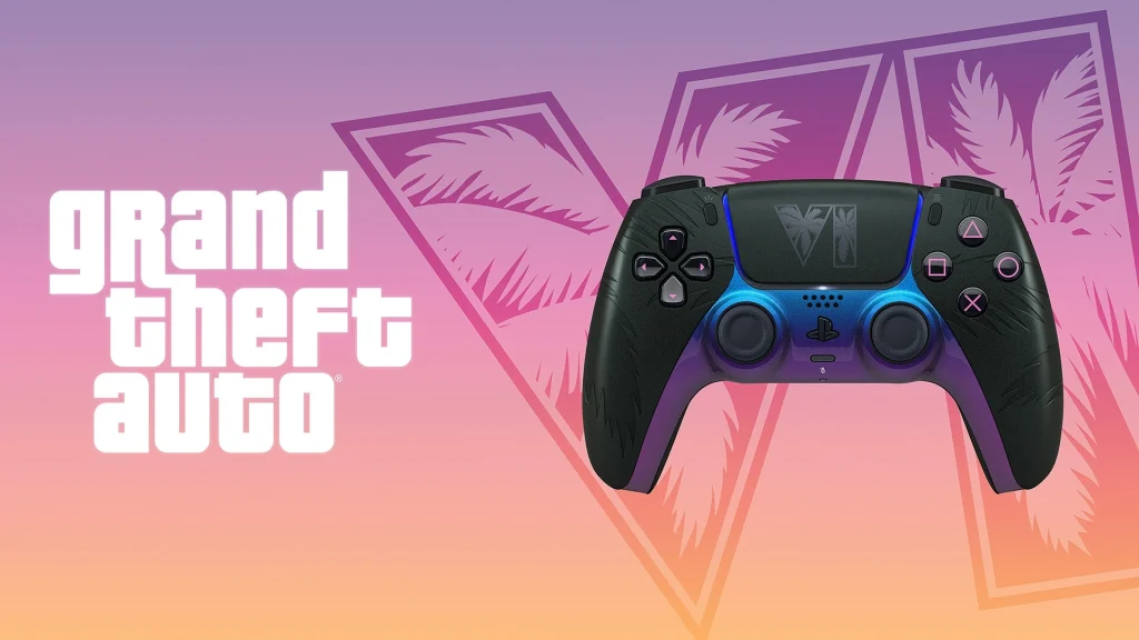 Controles DualSense de edição limitada de GTA VI apresentam designs diurno e neon